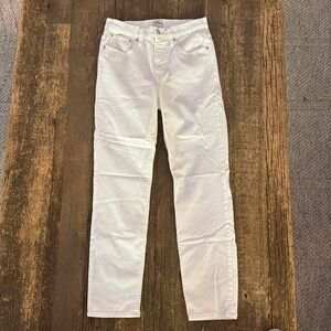 J. Crew White Straight Leg Pants